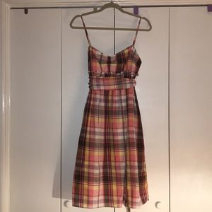 J. Crew plaid summer dress